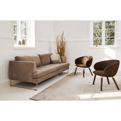 Kivi | 1959 - chair / oak / stainless steel ring / fabric soft  